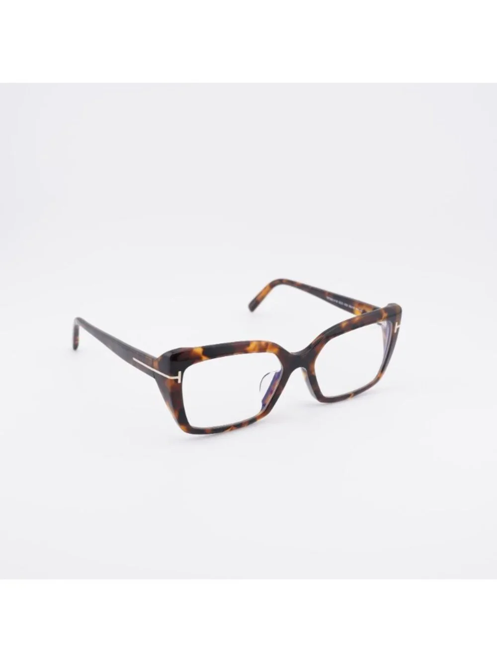 Tom Ford FT5991-F-B 052 Eyeglasses Havana 56mm Cat Eye Frame, Blue Light Block
